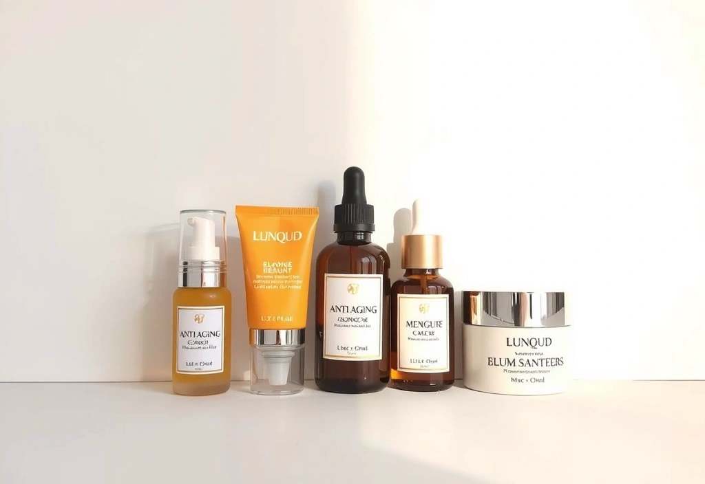 Anti-aging skincare products for women